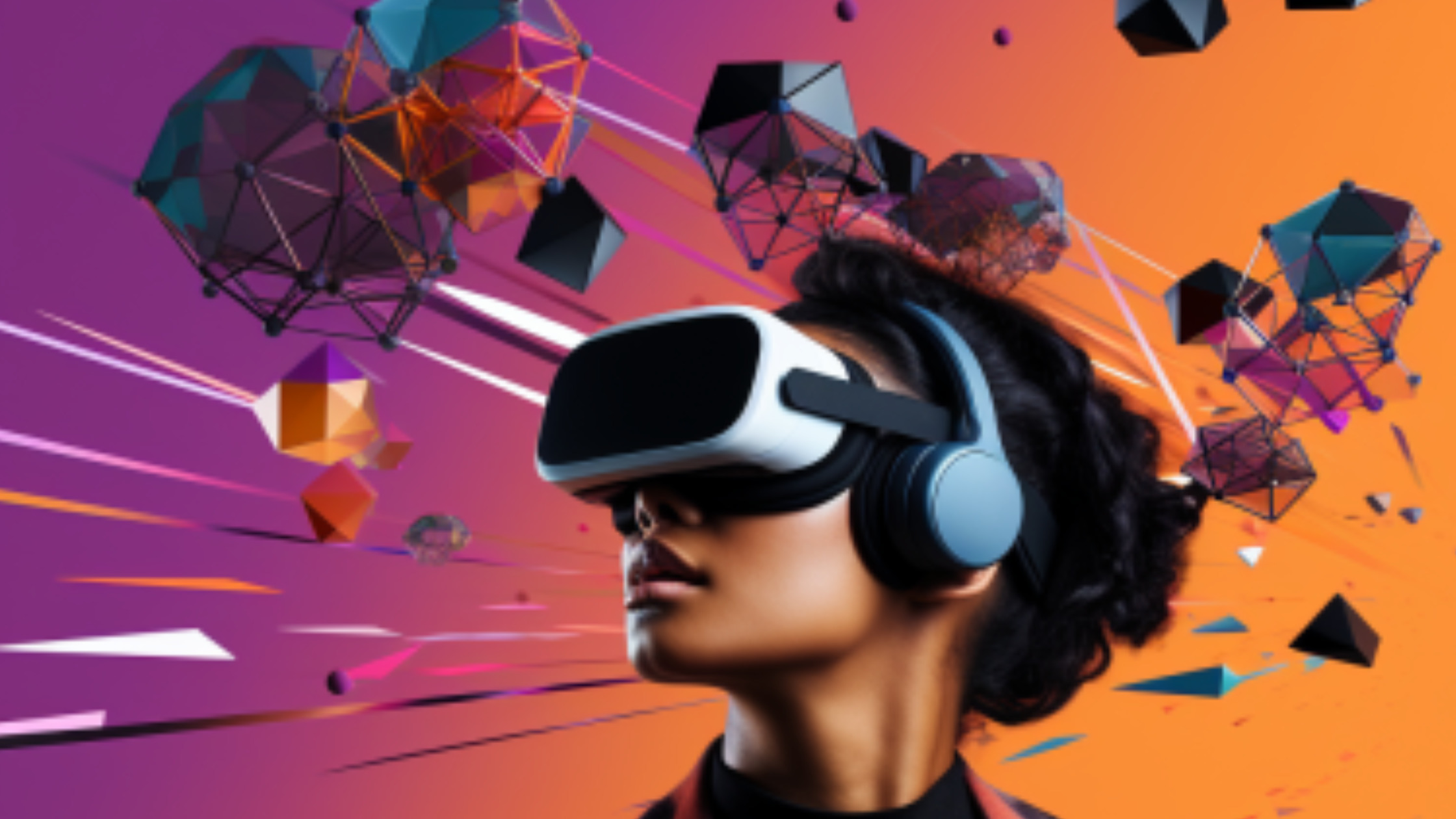 Student learning VR in design and engineering